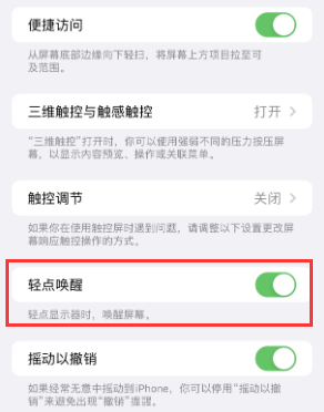 银海苹果授权维修站分享iPhone轻点无法唤醒怎么办 