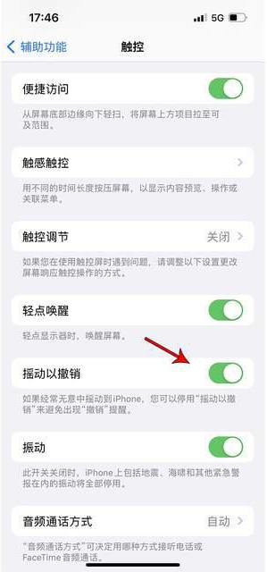 银海苹果手机维修分享iPhone手机如何设置摇一摇删除文字 